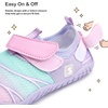 image:imageStelle Kids Water Shoes Lightweight Quick Dry Barefoot for Boys and Girls  Double HookandLoop Straps with Reinforced Toe Box for BeachPoolSwimHiking and Outdoor PlayFits Toddler to Big KidsLilac Mint