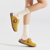 image:imageStelle Suede Clogs for Women Men Potato ShoesMustard
