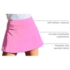 image:imageStelle Tennis Skirts for Women Ruffle Athletic Golf Skorts with Pocket  High Waisted Tummy Control Built in Shorts Athletic Skirt Golf Skirt Soft Breathable Workout PickleballCotton Candy