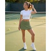 image:imageStelle Tennis Skirts for Women Ruffle Athletic Golf Skorts with Pocket  High Waisted Tummy Control Built in Shorts Athletic Skirt Golf Skirt Soft Breathable Workout PickleballArmy Green