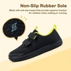 image:imageStelle Toddler Girls Wide Toe Box Shoes  Kids Barefoot Sneakers Boys Zero Drop Minimalist Breathable Lightweight Non Slip Walking Running ShoesBlack
