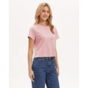 image:imageStelle Women Cotton Blend Tshirts Shirts Boxy Cropped T Shirts Basic Tees  Relaxed fit Side slits Lightweight comfort Everyday layering Streetwear Machine washable Soft hand feelLight Pink
