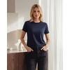 image:imageStelle Women Cotton Blend Tshirts Shirts Boxy Cropped T Shirts Basic Tees  Relaxed fit Side slits Lightweight comfort Everyday layering Streetwear Machine washable Soft hand feelNavy