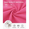 image:imageStelle Women Cotton Blend Tshirts Shirts Boxy Cropped T Shirts Basic Tees  Relaxed fit Side slits Lightweight comfort Everyday layering Streetwear Machine washable Soft hand feelDeep Pink
