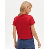 image:imageStelle Women Cotton Blend Tshirts Shirts Boxy Cropped T Shirts Basic Tees  Relaxed fit Side slits Lightweight comfort Everyday layering Streetwear Machine washable Soft hand feelRed