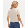 image:imageStelle Women Cotton Blend Tshirts Shirts Boxy Cropped T Shirts Basic Tees  Relaxed fit Side slits Lightweight comfort Everyday layering Streetwear Machine washable Soft hand feelWhite Beige