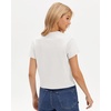 image:imageStelle Women Cotton Blend Tshirts Shirts Boxy Cropped T Shirts Basic Tees  Relaxed fit Side slits Lightweight comfort Everyday layering Streetwear Machine washable Soft hand feelWhite