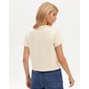 image:imageStelle Women Cotton Blend Tshirts Shirts Boxy Cropped T Shirts Basic Tees  Relaxed fit Side slits Lightweight comfort Everyday layering Streetwear Machine washable Soft hand feelCreme