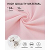 image:imageStelle Women Cotton Blend Tshirts Shirts Boxy Cropped T Shirts Basic Tees  Relaxed fit Side slits Lightweight comfort Everyday layering Streetwear Machine washable Soft hand feelLight Pink