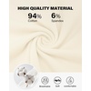 image:imageStelle Women Cotton Blend Tshirts Shirts Boxy Cropped T Shirts Basic Tees  Relaxed fit Side slits Lightweight comfort Everyday layering Streetwear Machine washable Soft hand feelCreme