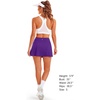 image:imageStelle Women Tennis Skirt High Waisted Athletic Golf Skorts with Pockets  Tummy Control BuiltIn Shorts Deep Pockets Pleated Breathable Lightweight Tennis Golf Pickleball Running WorkoutPurple