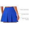 image:imageStelle Women Tennis Skirt High Waisted Athletic Golf Skorts with Pockets  Tummy Control BuiltIn Shorts Deep Pockets Pleated Breathable Lightweight Tennis Golf Pickleball Running WorkoutSapphire