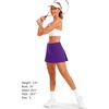 image:imageStelle Women Tennis Skirt High Waisted Athletic Golf Skorts with Pockets  Tummy Control BuiltIn Shorts Deep Pockets Pleated Breathable Lightweight Tennis Golf Pickleball Running WorkoutPurple