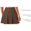 image:imageStelle Women Tennis Skirt High Waisted Athletic Golf Skorts with Pockets  Tummy Control BuiltIn Shorts Deep Pockets Pleated Breathable Lightweight Tennis Golf Pickleball Running WorkoutEspresso