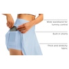 image:imageStelle Women Tennis Skirt High Waisted Athletic Golf Skorts with Pockets  Tummy Control BuiltIn Shorts Deep Pockets Pleated Breathable Lightweight Tennis Golf Pickleball Running WorkoutLight Blue
