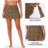 image:imageStelle Women Tennis Skirt High Waisted Athletic Golf Skorts with Pockets  Tummy Control BuiltIn Shorts Deep Pockets Pleated Breathable Lightweight Tennis Golf Pickleball Running WorkoutCheetah