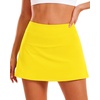 image:imageStelle Women Tennis Skirt High Waisted Athletic Golf Skorts with Pockets  Tummy Control BuiltIn Shorts Deep Pockets Pleated Breathable Lightweight Tennis Golf Pickleball Running WorkoutYellow