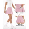 image:imageStelle Women Tennis Skirt High Waisted Athletic Golf Skorts with Pockets  Tummy Control BuiltIn Shorts Deep Pockets Pleated Breathable Lightweight Tennis Golf Pickleball Running WorkoutPink