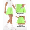 image:imageStelle Women Tennis Skirt High Waisted Athletic Golf Skorts with Pockets  Tummy Control BuiltIn Shorts Deep Pockets Pleated Breathable Lightweight Tennis Golf Pickleball Running WorkoutLime Green