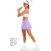 image:imageStelle Women Tennis Skirt High Waisted Athletic Golf Skorts with Pockets  Tummy Control BuiltIn Shorts Deep Pockets Pleated Breathable Lightweight Tennis Golf Pickleball Running WorkoutLilac