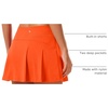 image:imageStelle Women Tennis Skirt High Waisted Athletic Golf Skorts with Pockets  Tummy Control BuiltIn Shorts Deep Pockets Pleated Breathable Lightweight Tennis Golf Pickleball Running WorkoutOrange