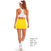 image:imageStelle Women Tennis Skirt High Waisted Athletic Golf Skorts with Pockets  Tummy Control BuiltIn Shorts Deep Pockets Pleated Breathable Lightweight Tennis Golf Pickleball Running WorkoutYellow