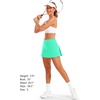 image:imageStelle Women Tennis Skirt High Waisted Athletic Golf Skorts with Pockets  Tummy Control BuiltIn Shorts Deep Pockets Pleated Breathable Lightweight Tennis Golf Pickleball Running WorkoutMint Green