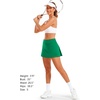 image:imageStelle Women Tennis Skirt High Waisted Athletic Golf Skorts with Pockets  Tummy Control BuiltIn Shorts Deep Pockets Pleated Breathable Lightweight Tennis Golf Pickleball Running WorkoutEvergreen