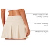image:imageStelle Women Tennis Skirt High Waisted Athletic Golf Skorts with Pockets  Tummy Control BuiltIn Shorts Deep Pockets Pleated Breathable Lightweight Tennis Golf Pickleball Running WorkoutWhite Beige