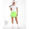 image:imageStelle Women Tennis Skirt High Waisted Athletic Golf Skorts with Pockets  Tummy Control BuiltIn Shorts Deep Pockets Pleated Breathable Lightweight Tennis Golf Pickleball Running WorkoutLime Green