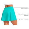 image:imageStelle Women Tennis Skirt High Waisted Athletic Golf Skorts with Pockets  Tummy Control BuiltIn Shorts Deep Pockets Pleated Breathable Lightweight Tennis Golf Pickleball Running WorkoutTurquoise