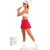 image:imageStelle Women Tennis Skirt High Waisted Athletic Golf Skorts with Pockets  Tummy Control BuiltIn Shorts Deep Pockets Pleated Breathable Lightweight Tennis Golf Pickleball Running WorkoutRaspberry