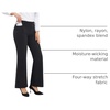 image:imageStelle Womens 30 Inch Bootcut Work Pants Stretch Business Casual Office  Pullon waistband Functional pockets Wrinkle resistant Office Travel Professional wear Allday comfortBlack