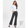 image:imageStelle Womens 30 Inch Bootcut Work Pants Stretch Business Casual Office  Pullon waistband Functional pockets Wrinkle resistant Office Travel Professional wear Allday comfortCharcoal