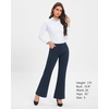 image:imageStelle Womens 30 Inch Bootcut Work Pants Stretch Business Casual Office  Pullon waistband Functional pockets Wrinkle resistant Office Travel Professional wear Allday comfortNavy