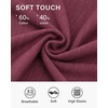image:imageStelle Womens Cotton T Shirts Comfort Soft Casual Everyday Modal Tops  Breathable fabric Relaxed fit Short sleeves Layering essential Lounge Travel Machine washableBurgundy