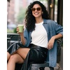 image:imageStelle Womens Cotton T Shirts Comfort Soft Casual Everyday Modal Tops  Breathable fabric Relaxed fit Short sleeves Layering essential Lounge Travel Machine washableOffwhite
