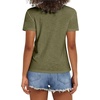 image:imageStelle Womens Cotton T Shirts Comfort Soft Casual Everyday Modal Tops  Breathable fabric Relaxed fit Short sleeves Layering essential Lounge Travel Machine washableOlive Green