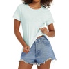 image:imageStelle Womens Cotton T Shirts Comfort Soft Casual Everyday Modal Tops  Breathable fabric Relaxed fit Short sleeves Layering essential Lounge Travel Machine washableMint Green