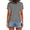 image:imageStelle Womens Cotton T Shirts Comfort Soft Casual Everyday Modal Tops  Breathable fabric Relaxed fit Short sleeves Layering essential Lounge Travel Machine washableDark Grey