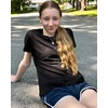 image:imageStelle Womens Cotton T Shirts Comfort Soft Casual Everyday Modal Tops  Breathable fabric Relaxed fit Short sleeves Layering essential Lounge Travel Machine washableBlack