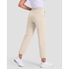 image:imageStelle Womens Golf Pants Stretch Business Casual Work Slacks 78 Ankle  Perfect for golf travel and office wear with a versatile fit that moves comfortably throughout your dayWhite Beige
