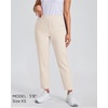 image:imageStelle Womens Golf Pants Stretch Business Casual Work Slacks 78 Ankle  Perfect for golf travel and office wear with a versatile fit that moves comfortably throughout your dayWhite Beige