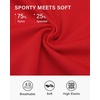 image:imageStelle Womens Tennis Golf Skirts High Waisted Athletic Skorts with Pockets  BuiltIn Shorts Athletic Skirt Tummy Control Stretchy Running Pickleball Workout Casual Skorts for WomanRed