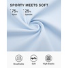 image:imageStelle Womens Tennis Golf Skirts High Waisted Athletic Skorts with Pockets  BuiltIn Shorts Athletic Skirt Tummy Control Stretchy Running Pickleball Workout Casual Skorts for WomanLight Blue