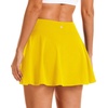 image:imageStelle Womens Tennis Golf Skirts High Waisted Athletic Skorts with Pockets  BuiltIn Shorts Athletic Skirt Tummy Control Stretchy Running Pickleball Workout Casual Skorts for WomanYellow
