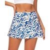 image:imageStelle Womens Tennis Golf Skirts High Waisted Athletic Skorts with Pockets  BuiltIn Shorts Athletic Skirt Tummy Control Stretchy Running Pickleball Workout Casual Skorts for WomanOcean Breeze