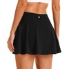 image:imageStelle Womens Tennis Golf Skirts High Waisted Athletic Skorts with Pockets  BuiltIn Shorts Athletic Skirt Tummy Control Stretchy Running Pickleball Workout Casual Skorts for WomanBlack