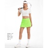 image:imageStelle Womens Tennis Golf Skirts High Waisted Athletic Skorts with Pockets  BuiltIn Shorts Athletic Skirt Tummy Control Stretchy Running Pickleball Workout Casual Skorts for WomanLime Green
