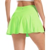 image:imageStelle Womens Tennis Golf Skirts High Waisted Athletic Skorts with Pockets  BuiltIn Shorts Athletic Skirt Tummy Control Stretchy Running Pickleball Workout Casual Skorts for WomanLime Green